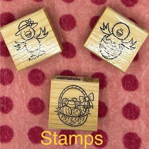 NWT! Easter Themed Rubber Stamps
